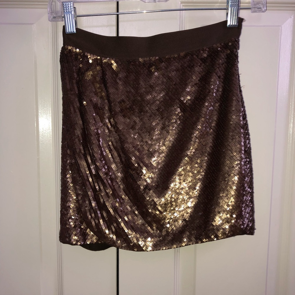 Haute Hippie Sequin Mini Skirt